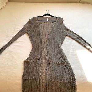 Free People Cardigan Beige
